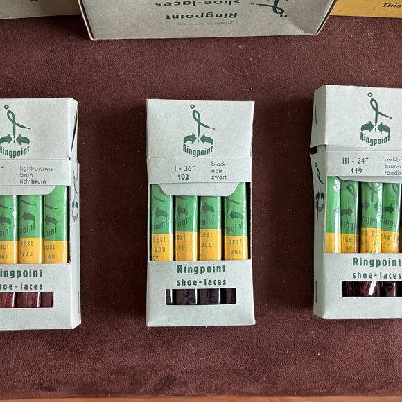 Vintage Shoe Laces Ringpoint Made in Germany NOS - Picture 1 of 5